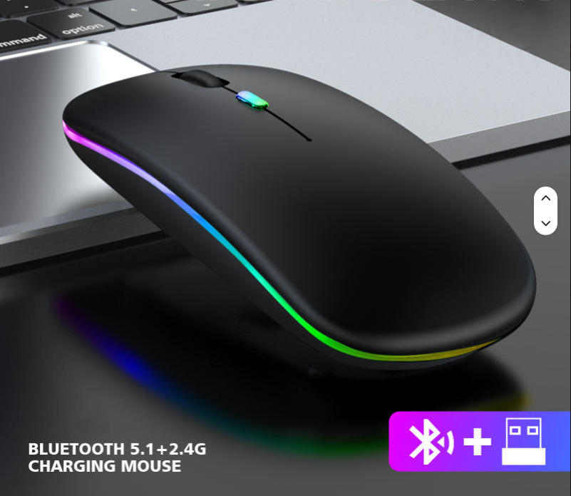 Souris sans fil vue de dessus